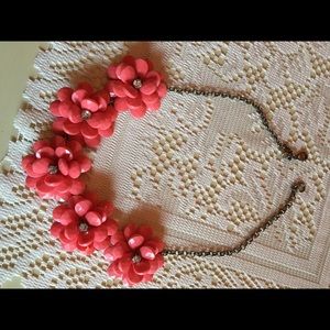 EUC J. Crew floral rose necklace